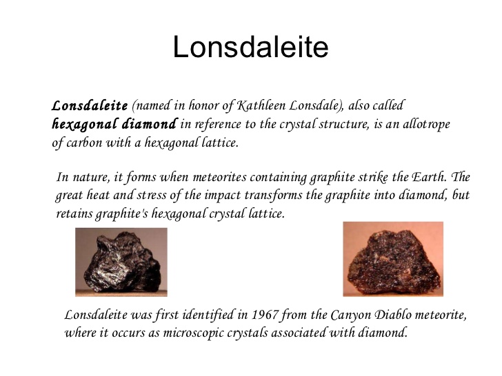 lonsdalieite, asteroid, diamond, lattice, impact, proxy, evidence
